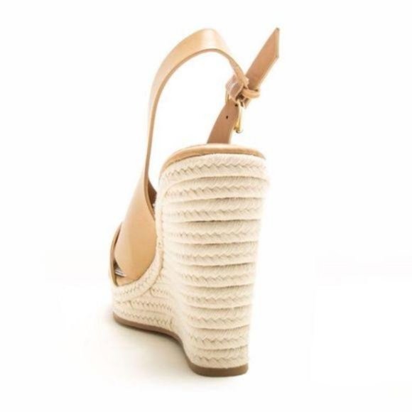 Slingback Espadrille Wedges in Toffee - Picture 7 of 8